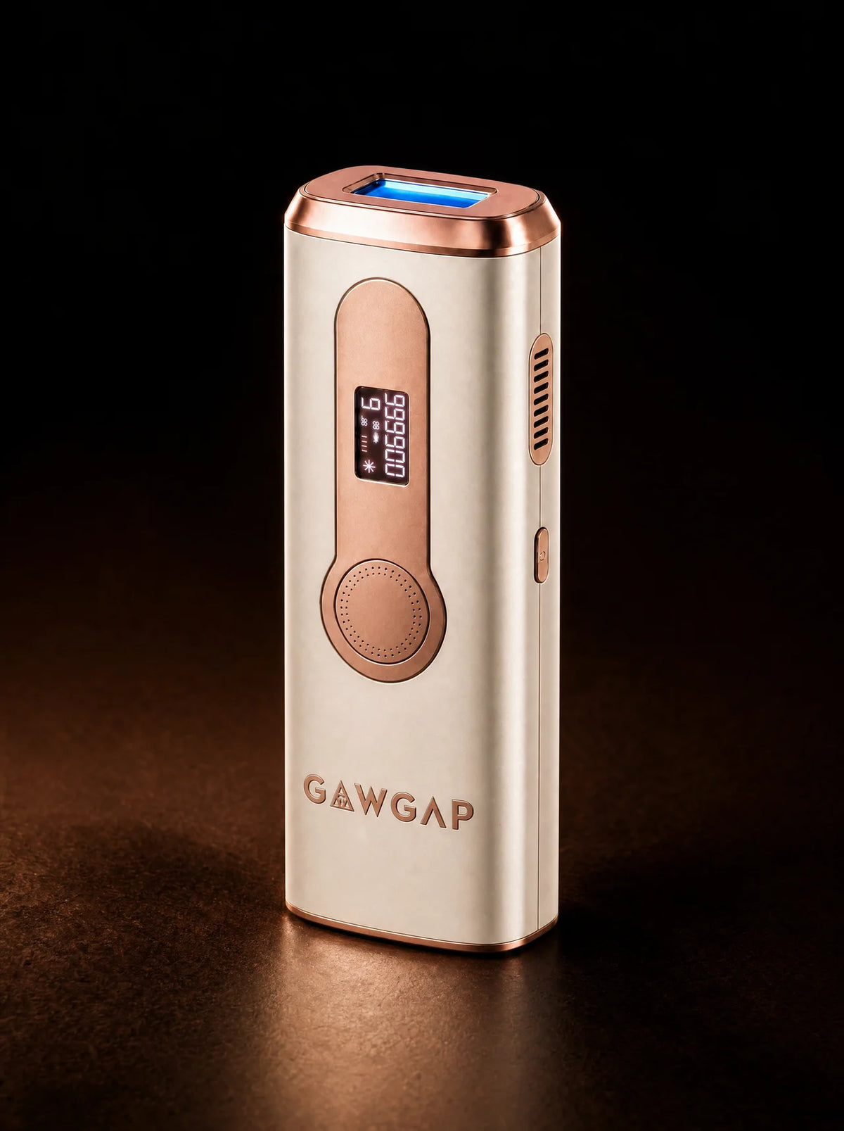 GAWGAP device detail on a dark set